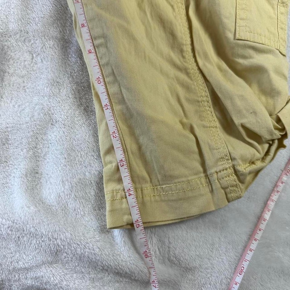 Hasting & Smith butter yellow cargo capri gaucho pants y2k mcbling grunge fairy - Picture 4 of 5